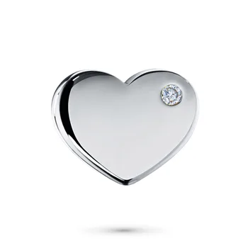 

Silver Pendant with diamond э06п071719