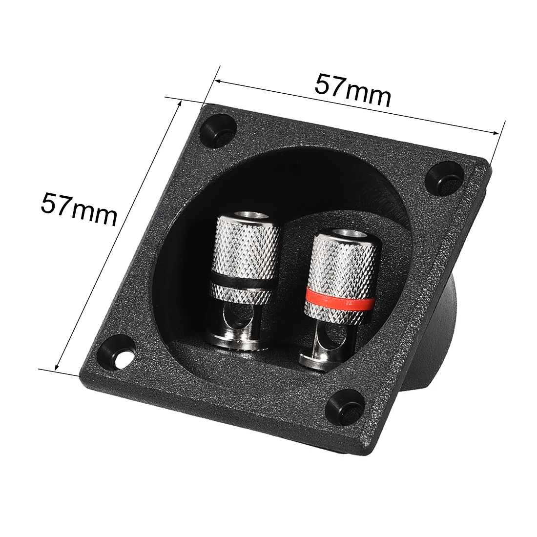 

uxcell 1pcs 2-Way Square Speaker Box Terminal Binding Post Stereo Cup Subwoofer Plugs