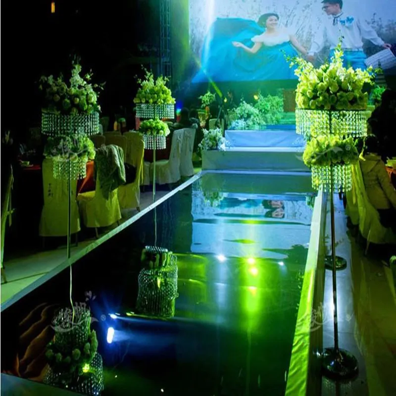 Fashion Wedding Backdrop Centerpieces Decor Mirror Carpet Aisle Runner For Party Decoration Supplies 1m/1.2m/1.5/1.8m/2m Wide