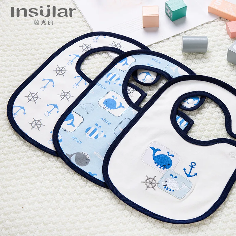 Baberos Impermeables Para Bebe Algodon Unisex 16 Piezas RBRO 16KOUSHUIJIN | Meses Sin Interés