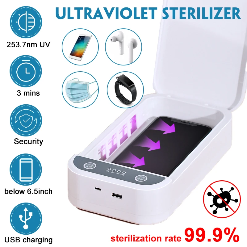 5V UV стерилизатор коробка для телефона Esterilizador ультрафиолетовый дезинфицирующий