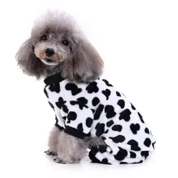 

Pet Dog Snowman Black White Cow Point and Camouflage Pajamas Dog Jumpsuits and Rompers Soft Puppy Christmas Clothes Costumes