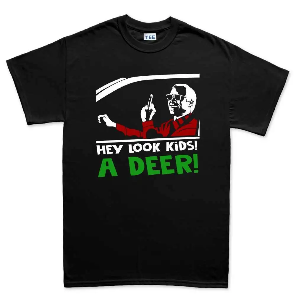Забавная Мужская футболка Hey Look A Deer с рождественским подарком Модная уникальная