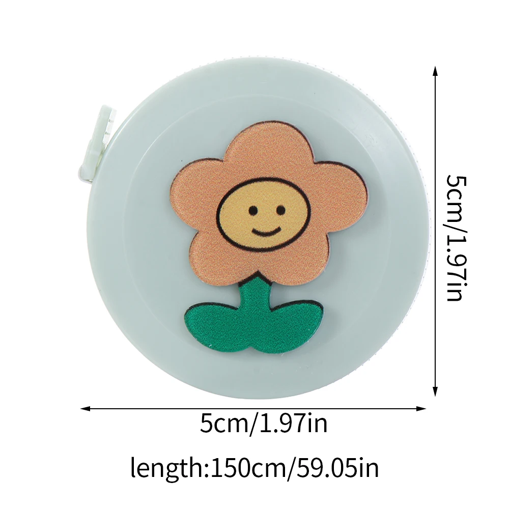 Compact 1.5m Retractable Tape Measure - Portable Leather Sewing & Height Ruler