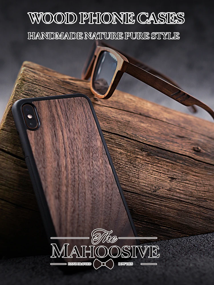 Wood Case For Apple Iphone 13promax 12promax Shockproof TPU Bumper Cover 6 7 8 9 X XSMAX Shell Airpods | Украшения и аксессуары