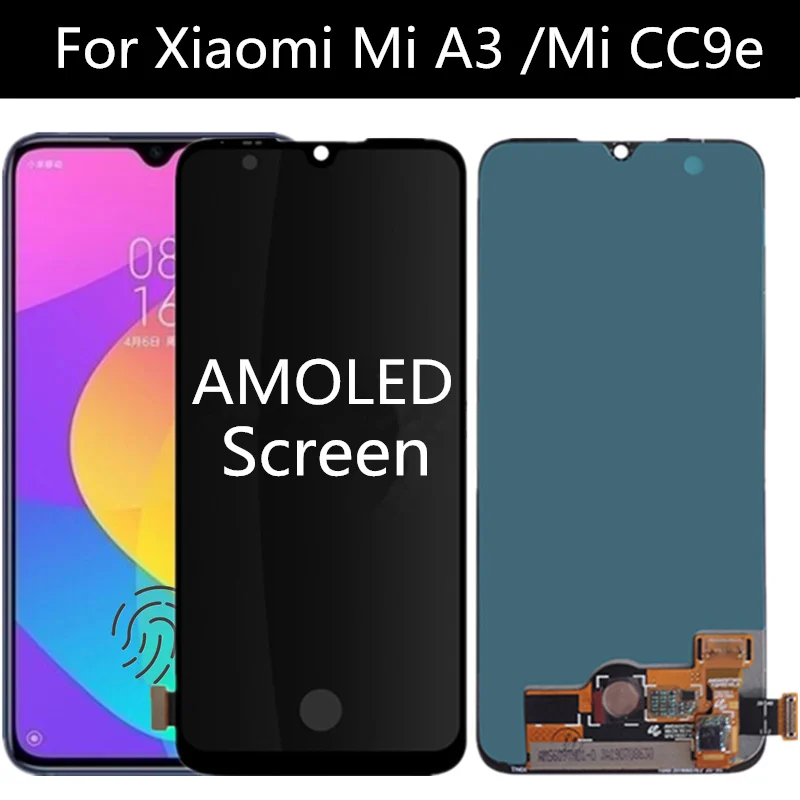 6.01" AMOLED FOR XIAOMI Mi cc9E LCD Display Touch Screen Digitizer