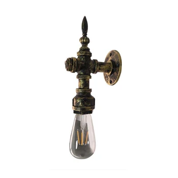 

Retro Iron Wall Lamp E27 Industrial Water Pipe With Switch Light Home Decoration Light Bar Restaurant Hotel Lighting