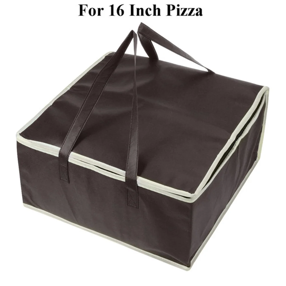 Pizza Lieferung Isolier beutel Thermo Kühltasche Mittagessen Lebensmittel Getränke box Lagerung Faltbarer Reiß verschluss Picknick beutel Quadratische Lebensmittel gekühlte Beutel – Detail 10