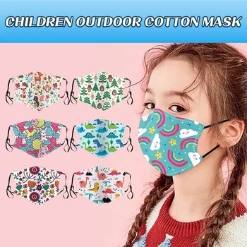 

Kids Children Masks Outdoor Cotton Mouth Dustproof Face Mask Reusable Cute anime cartoon Print Protective mask for Kids Children