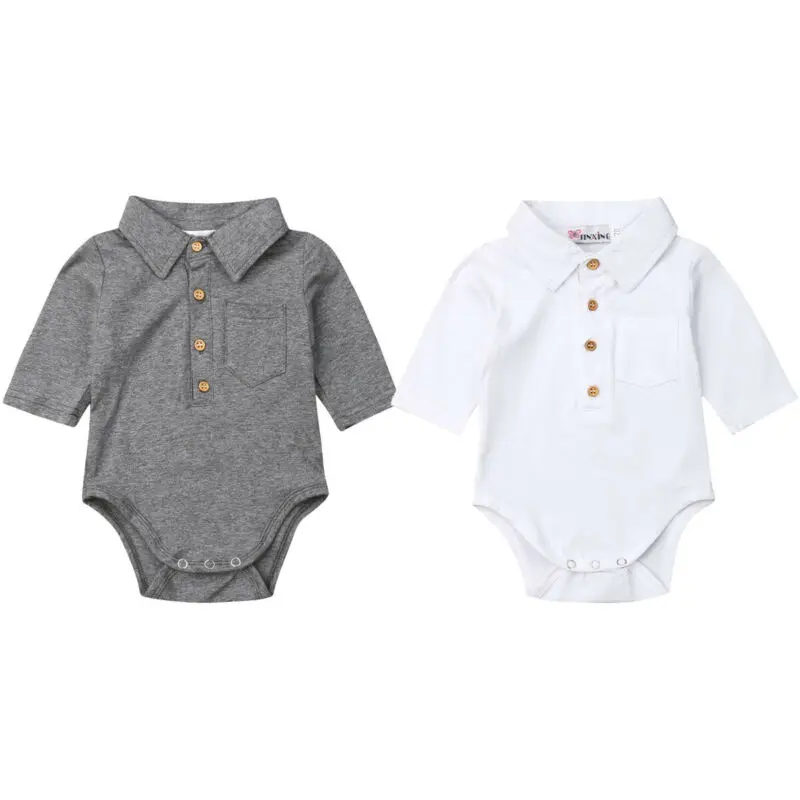 

Newborn Infant Baby Boy Clothes Formal Cotton Romper Bodysuit Jumpsuit Outfits Clothes