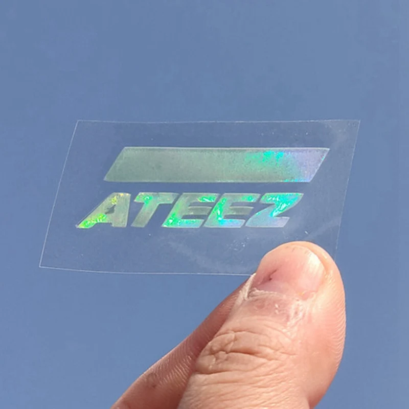 ATEEZ Лазерная ПВХ наклейка креативная Радужная цветная наклейка для украшения ноутбука телефона