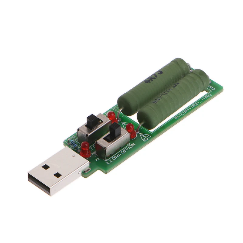 USB резистор электронная нагрузка w/переключатель Регулируемый 3 тока 5V тестер сопротивления