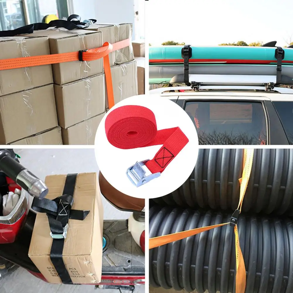 Luggage Cargo Strap 1M High Strength Tensioning Belt Portable 250 Lbs Cargo Tie Down Cam Strap For Car motorcycle bike cargo straps luggage strap cargo tie down strap tie down straps