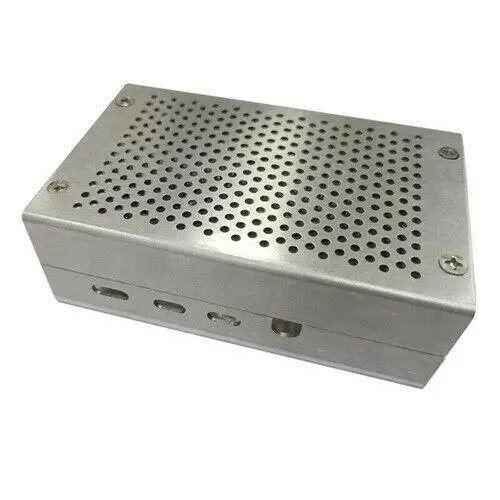 Raspberry Pi 4 Алюминиевый Чехол черный корпус серебряный корпус металлический корпус для RPI 4 Модель B R20