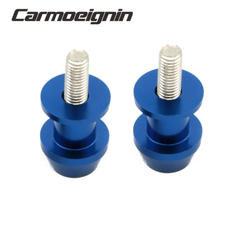 2pcs 8mm Motorbike CNC Swingarm Swing Arm Spools Sliders For Suzuki GSX-R GSXR 600 750 1000 K1 K2 K3 K4 K5 K6 K7 K8 K9 K10 K11 - Цвет: Синий