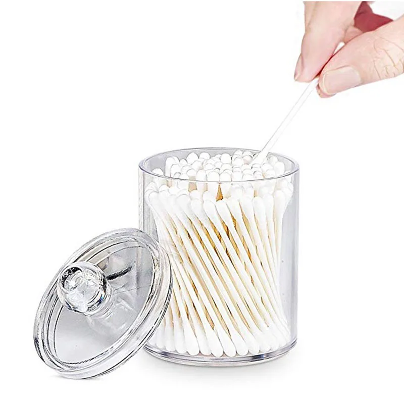 

Multifunctional Round Container Cotton Swab Storage Box Makeup Cotton Pad Storage Bag Jewelry Storage Box Candy Jar