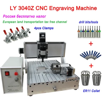 

CNC Router 3040 3Axis 4Axis Milling Engraving Machine 500W CNC 3040Z mach3 wood Router Ball Screw DIY Drilling Engraving Machine