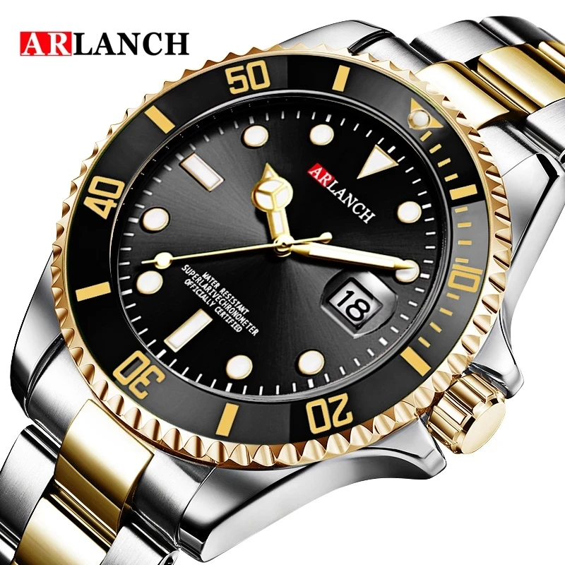 2022 New Water Ghost Stainless Steel Top Brand Luxury Submariner Sport Waterproof Classic Design Men Green Fashion Quartz Watch