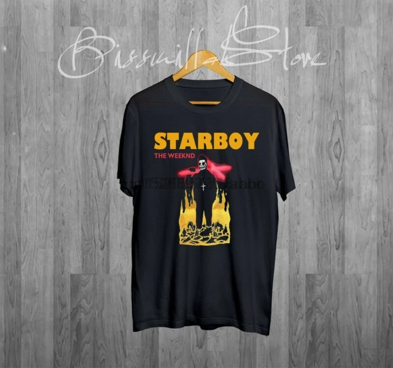 

THE WEEKND STARBOY TOUR T-Shirt BLACK Top LEGEND OF THE FALL UK London XO TShirt