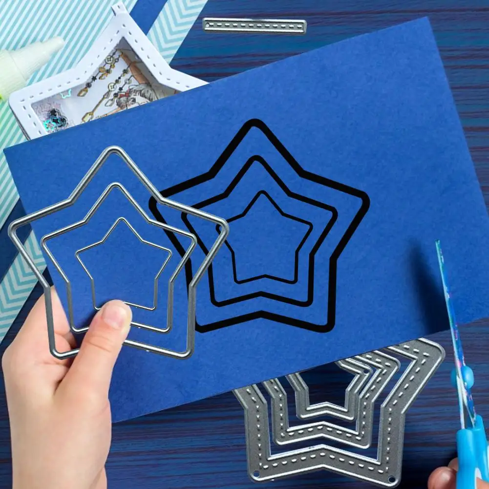 

Star Metal Cutting Dies Stencil DIY Scrapbook Album Paper Card Embossing Tool Magical Invitation / Greeting Card / Envelope Card