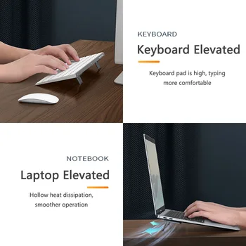 

1pc Adjustable Foldable Stand Aluminum Laptop Holder Bracket Tablet Stand Portable Desktop Holder Accessories For Laptop Tablet