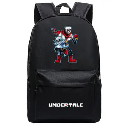 Горячая игра Undertale Frisk Sans Печать мальчик девочка рюкзак холст унисекс сумки на плечо Undertale школьные сумки Rugzak рюкзак для ноутбука - Цвет: 9