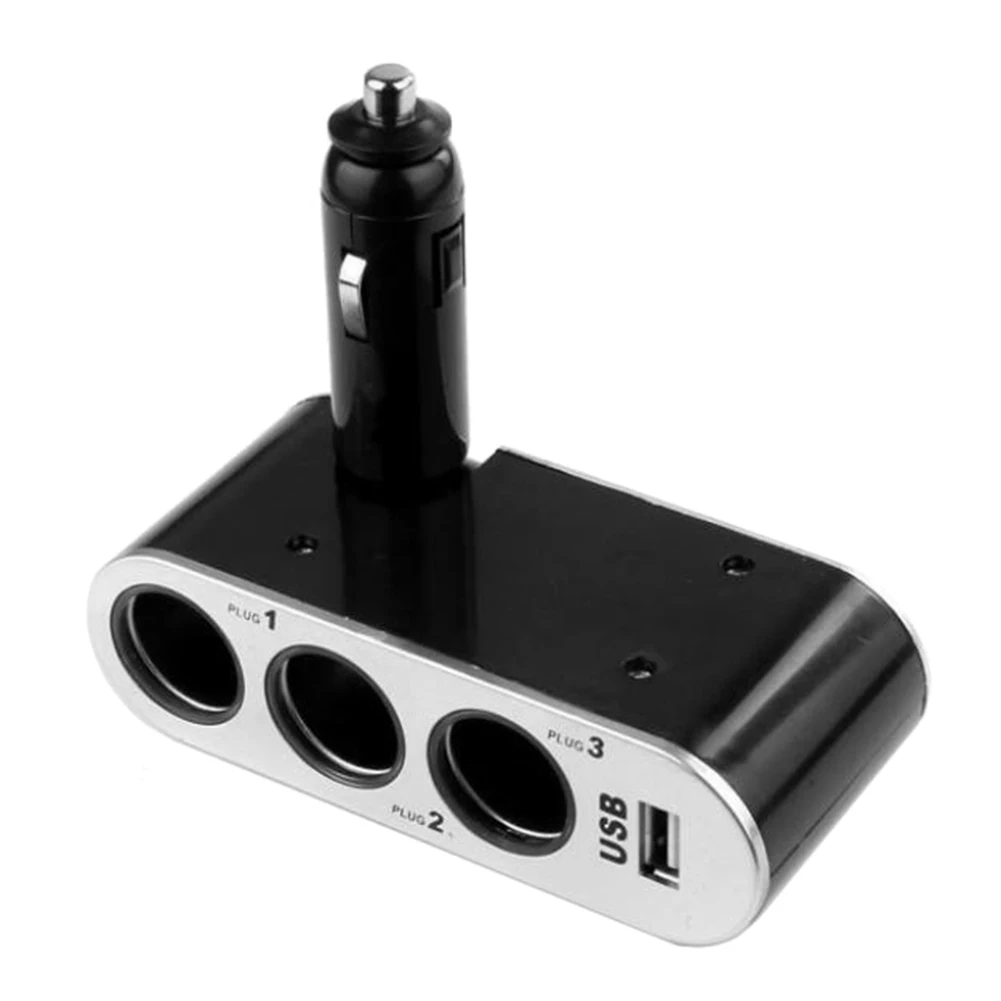Складной USB порт зарядного устройства 3 прикуриватель выход быстрая зарядка, автомобильное зарядное устройство адаптер автомобильный автомобиль зарядное устройство для iPhone