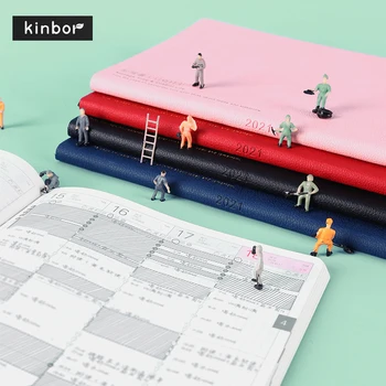 

Kinbor 2021 Year Time Management Notebook A5 Time Axis Study Record Hand Book Inner Page Annual book Stationery Plan Schedule