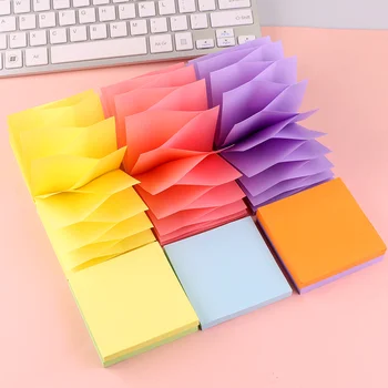 

Novelty Funny Toy Sticky Notes Memo Pad Writing Paper Check List Colorful Rainbow 3D Kid Student School Office Stationery Thing