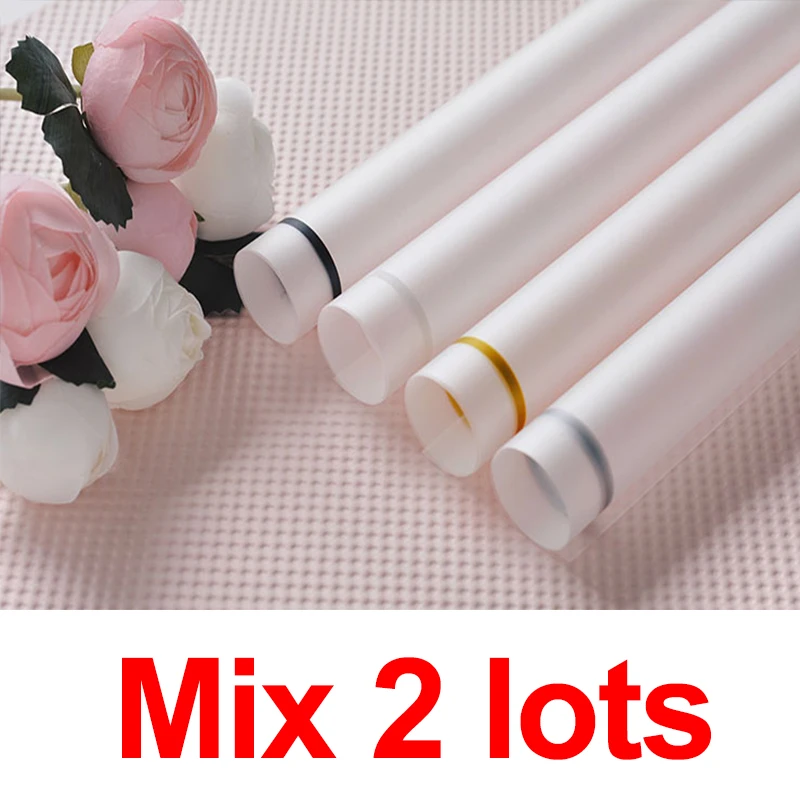 Mix 2lots 20 шт матовые цветы оберточная бумага край линии утолщение букет подарочная упаковка материал ручной работы оберточная бумага цветочный - Цвет: Mix 2lots