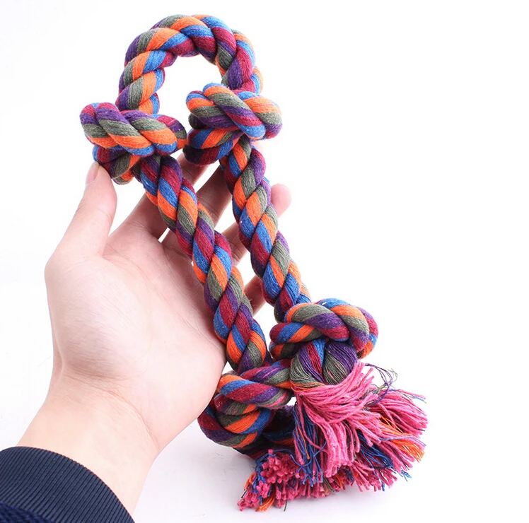 

Dog bite rope toys pet grind tooth toys cotton rope material harmless dogs tooth cleaning toys pet dog rope toys dog plush