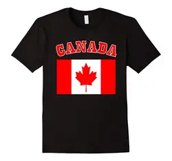 Патриотическая футболка I Love с надписью «Канада» Футболка с принтом мужская хлопковая стиль футболки Летние знаменитые футболки