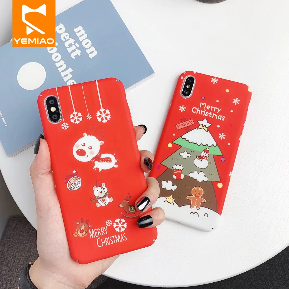 3D светящийся Рождественский i8 чехол для iPhone 8 7 6S 6 Plus роскошный рельефный Жесткий