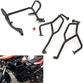 

F650/F700/F800 GS RaRadiator/Engine Guards Highway Crash Bars Upper+Lower Frame Protector for BMW F800GS F700GS F650GS 2008-2013