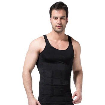 

Men Slimming Body Shaper Corrective Posture Tummy Shaper Underwear Corset Waist Muscle Shirt Fat Burn Corsets Sport Vest S-2XL