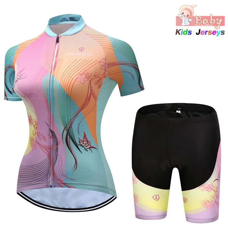 Светло-цветная детская одежда для велосипедной езды Ropa Ciclismo, летняя велосипедные кофта и шорты, мягкая дорожная велосипедная спортивная одежда, велосипедная майка
