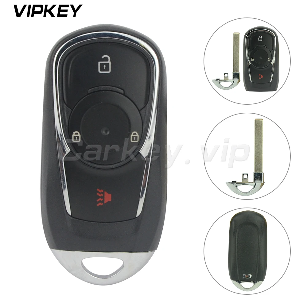 Remotekey HYQ4EA Smart Key Case Shell 3 Button With Panic For Buick Envision Lacrosse 2017 Remote Key Fob Replacement