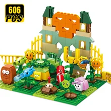 Creator Expert Technic Pvz Building Blocks Set Plants Vs Zombies Weapon Farm Maze Mini Mutants With Figures Toys For Children promotion 10pcs set 4 8cm plants vs zombies pvz game model collection figures plants zombies action figure toys