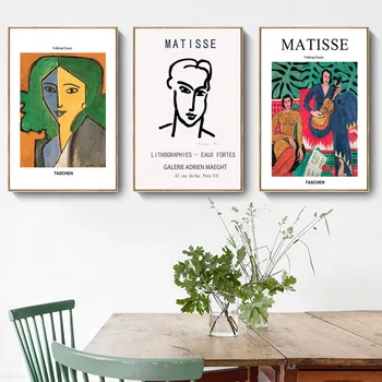 

Matisse Painting Wall Canvas Paintings Modern Poster Minimalist Canvas Wall Art Print Living Room Decoration Nordic Wall Decor