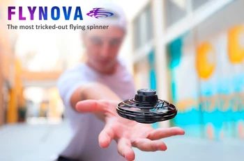 

Original Flynova free route rotary flying spinner creative spinner Supper flying Finger gyro Drone plane UFO flying toys gifts