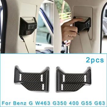

2pcs Safety Seat Belt Cover Trim Decor For Benz G W463 G350 400 G55 G63 2019-2020 Car Seat Belt Cover Trim