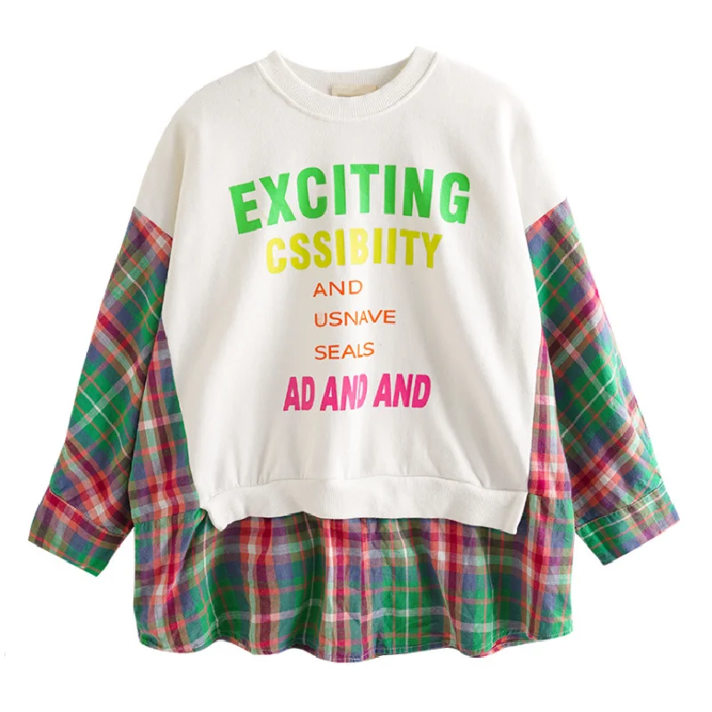 

Girls' Fashion Long-sleeved Tops for 20222 Autumn Children's Clothing of Kids Striped Cotton Top For Girls Aged 4-14