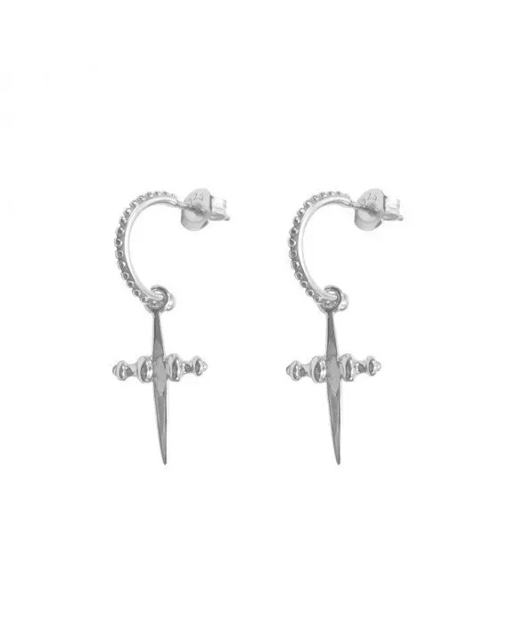 MLKENLY 925 серебряные серьги короткие серьги крест креативная индивидуальность для женщин аксессуары