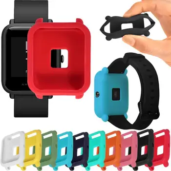 

Soft TPU Protection Silicone Full Case Cover For Huami Amazfit Bip Youth Watch Smart Watch Soft Case Protector Accessories