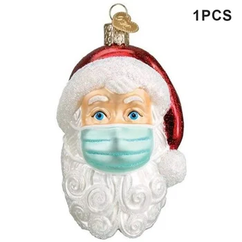 

Santa In 2020 Ornament Christmas Tree Decoration Pendant Santa Claus with Face Cover Home Decor for Family LB88