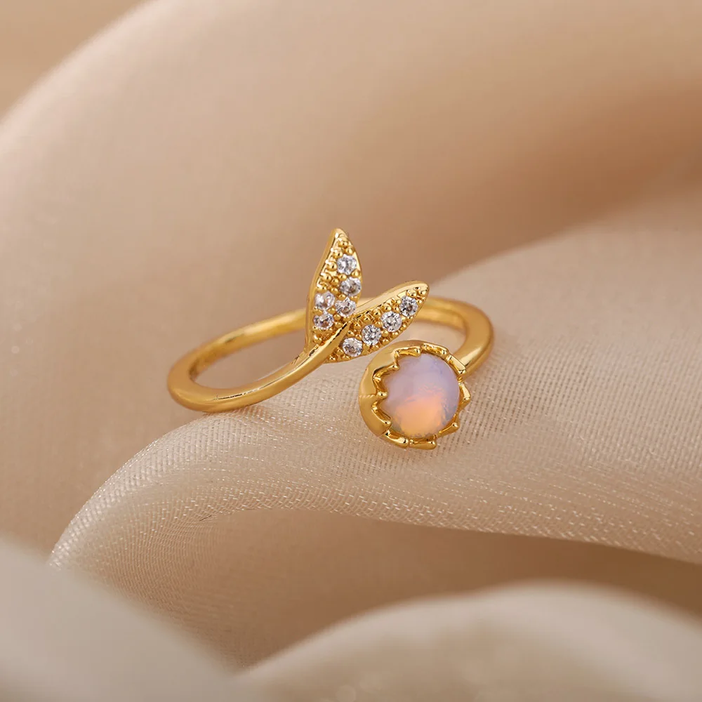 Fashion Stainless Steel Rings For Women Bohemian Jewelry Gift