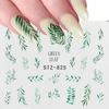1Pcs Water Nail Decal and Sticker Flower Leaf Tree Green Simple Summer DIY Slider for Manicure Nail Art Watermark Manicure Decor ► Photo 3/6