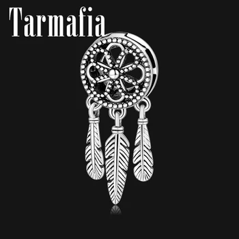 

New Arrivals 925 Sterling Silver Flower dream catcher Clip Beads Pendant Fit Original Reflection Charm Bracelets Women Jewelry