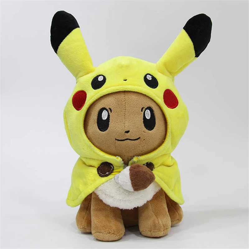 EMS 50/лот 10 Стили Пикачу Косплей Eevee& Eevee косплей Пикачу 28 см плюшевые куклы плюшевые игрушки
