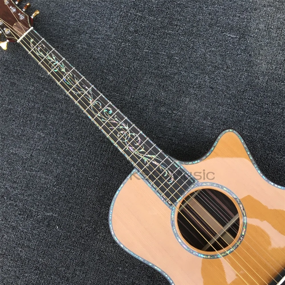 Корпус подлокотника blackwood Chaylor Акустическая гитара настоящий Абалон Твердый Топ PS14 электроакустическая гитара SP14